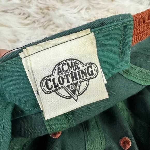 Vintage Acme Clothing Hat Yosemite Sam Green Baseball Cap Embroidered - Picture 6 of 7